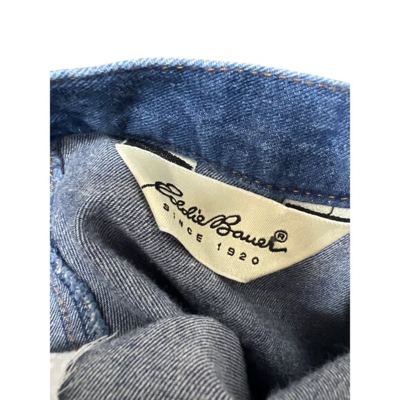 Eddie Bauer Vintage 90's Denim A-line Maxi Jean Skirt - Picture 9 of 9